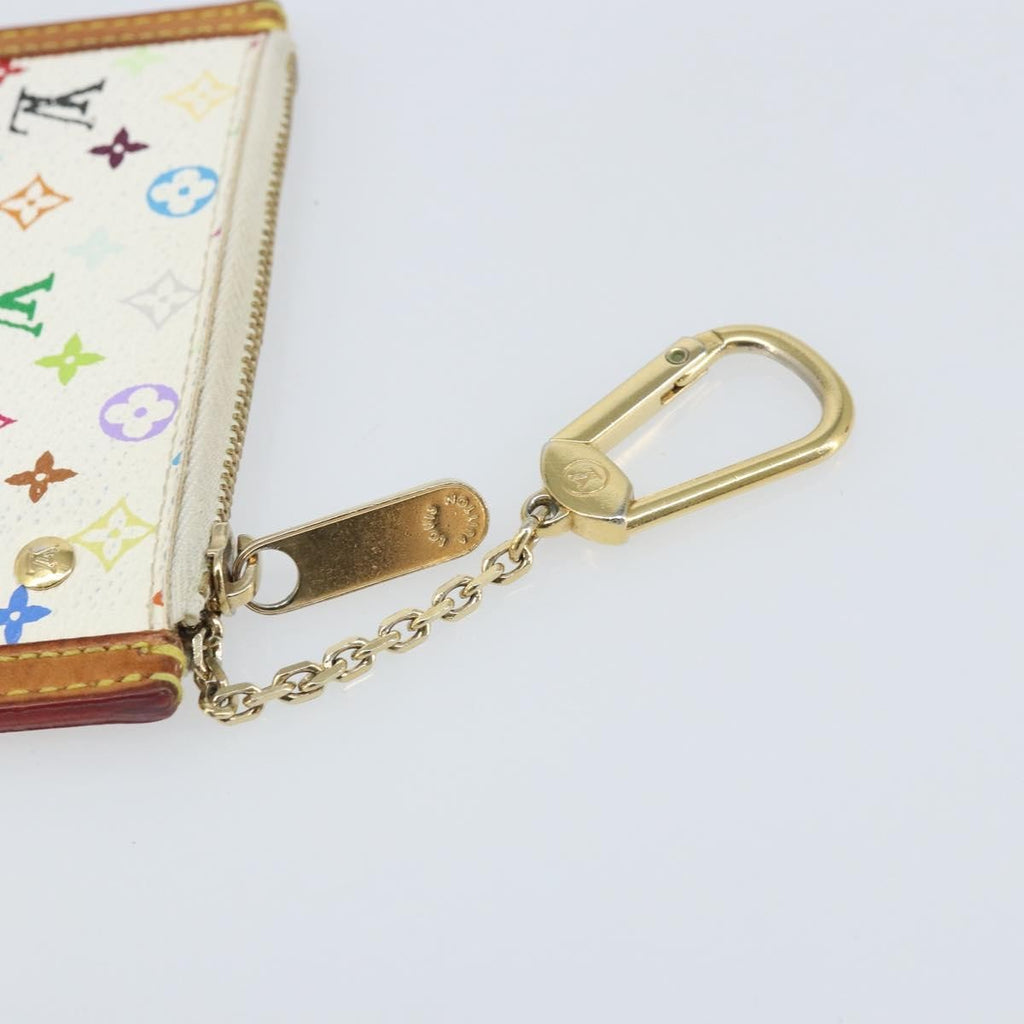 Louis Vuitton Pochette Clés Nm Monogram Multicolor Canvas White Canvas Wallets Accessory