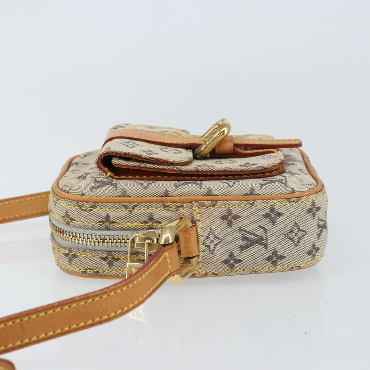 Louis Vuitton Juliette Crossbody Bag Mini Lin Blue Canvas Shoulder Bag