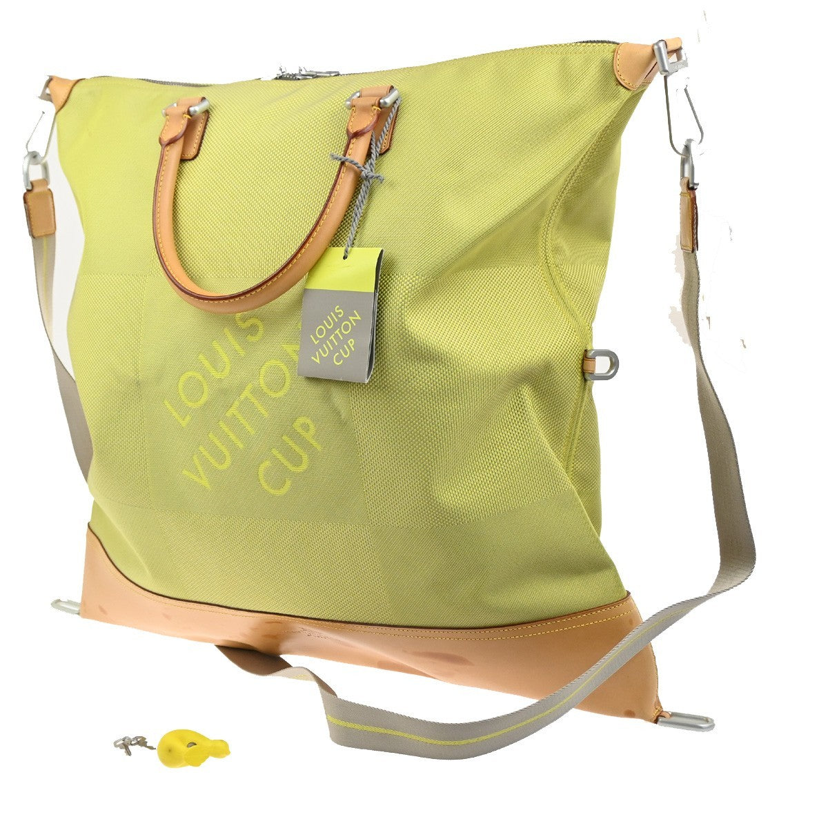 Louis Vuitton Cup Cube Bag Damier Geant Canvas Yellow Canvas Shoulder Bag