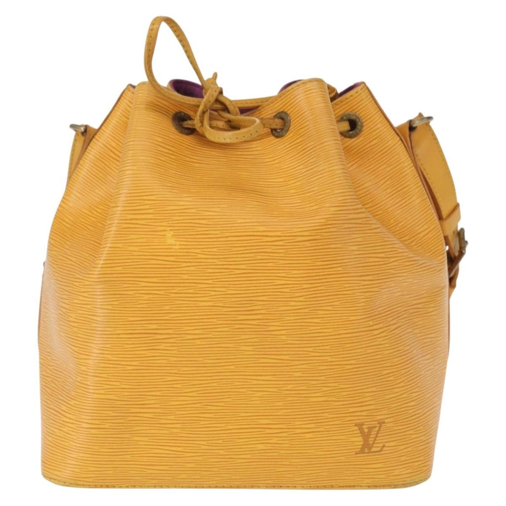 Louis Vuitton Petit Noe Handbag Epi Leather Yellow Leather Shoulder Bag