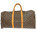 Louis Vuitton Keepall Bag Monogram Canvas Brown Canvas Travel Bag