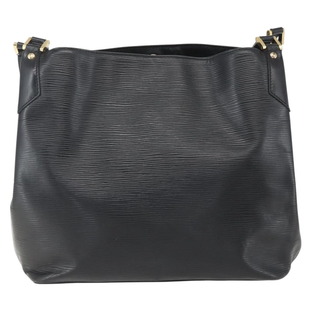 Louis Vuitton Mandara Handbag Epi Leather Black Leather Tote Bag