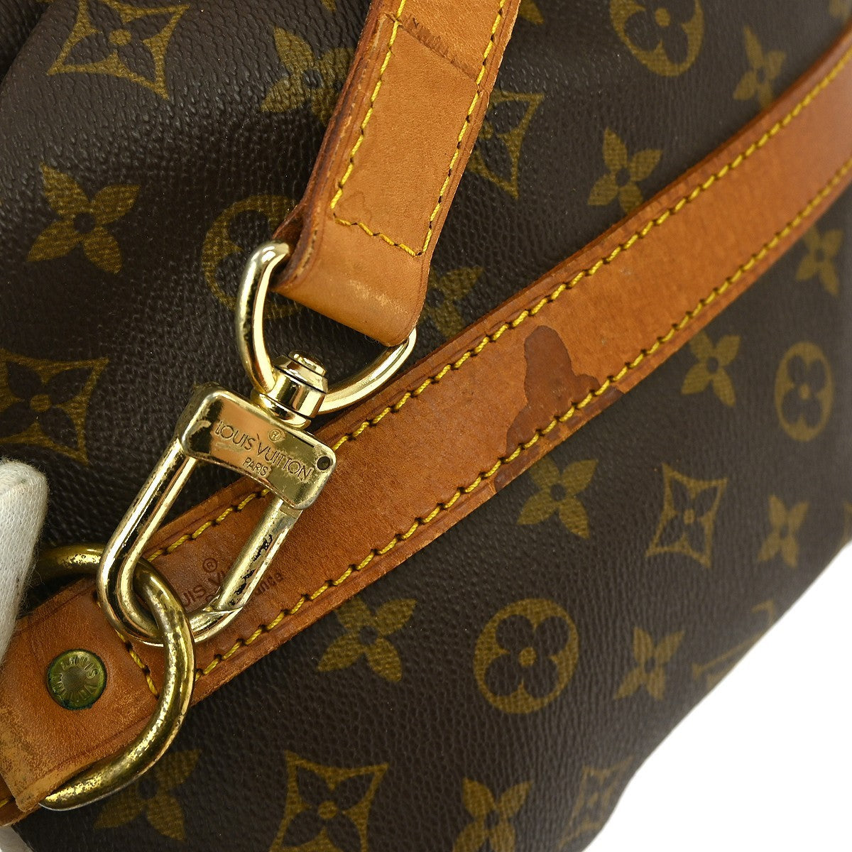 Louis Vuitton Keepall Bandouliere Bag Monogram Canvas Brown Canvas Travel Bag