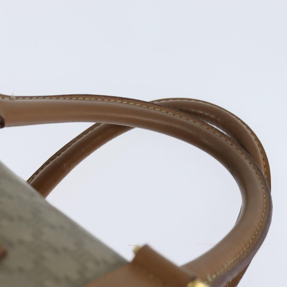 Celine Vintage Macadam Boston Bag Canvas Beige Canvas Travel Bag Bag