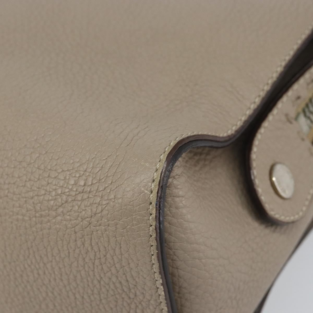 Fendi Selleria Lei Bag Leather Gray Leather Handbag