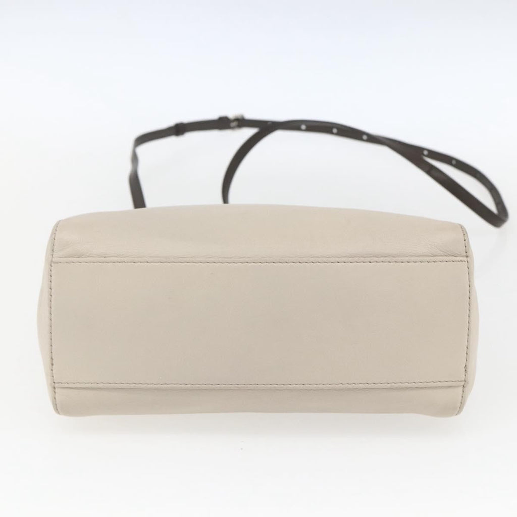 Fendi Peekaboo Bag Leather Beige Leather Handbag