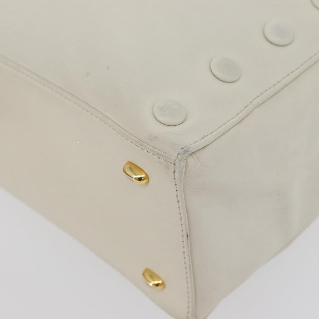 Celine Handbag Leather White Leather Handbag
