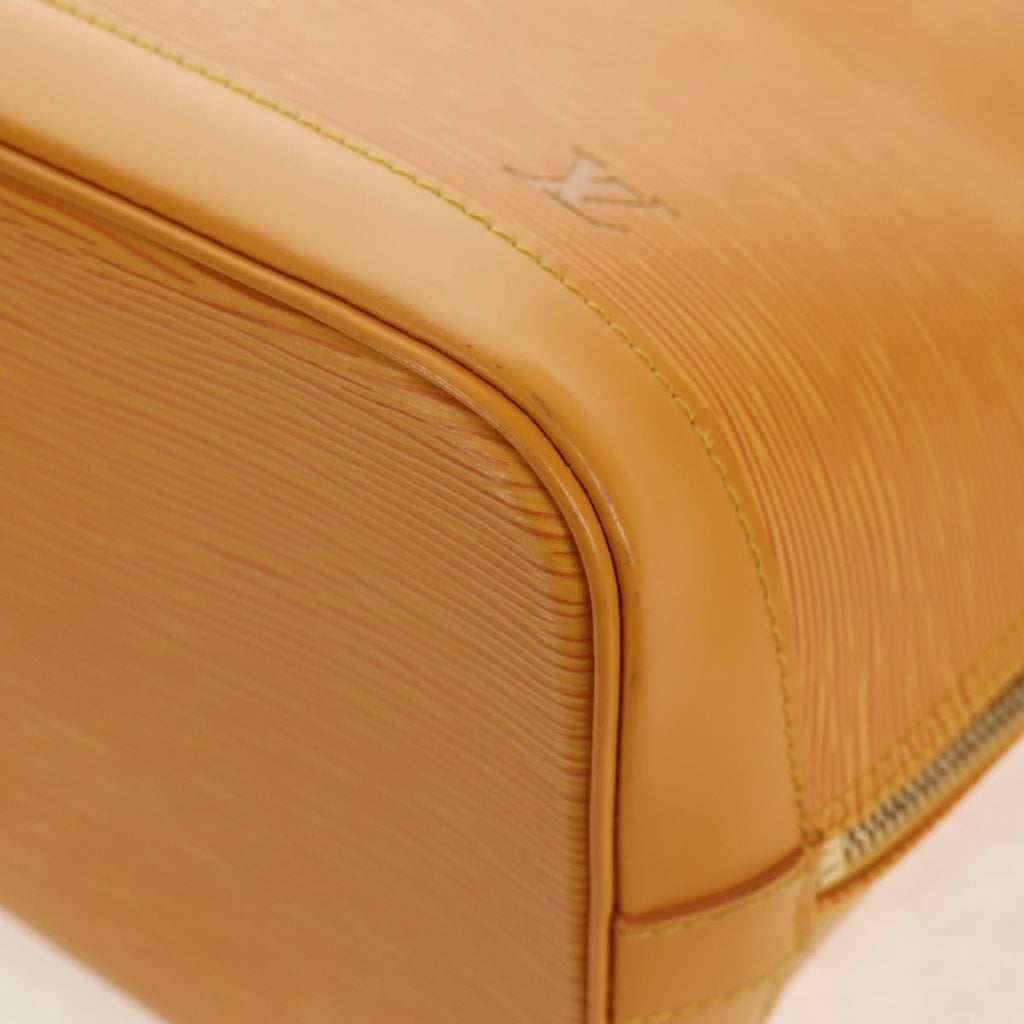 Louis Vuitton Alma Handbag Epi Leather Yellow Leather Handbag