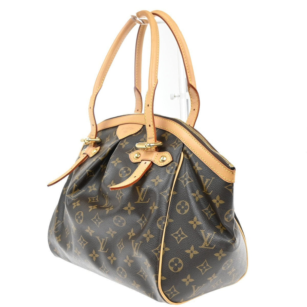 Louis Vuitton Tivoli Handbag Monogram Canvas Brown Canvas Shoulder Bag