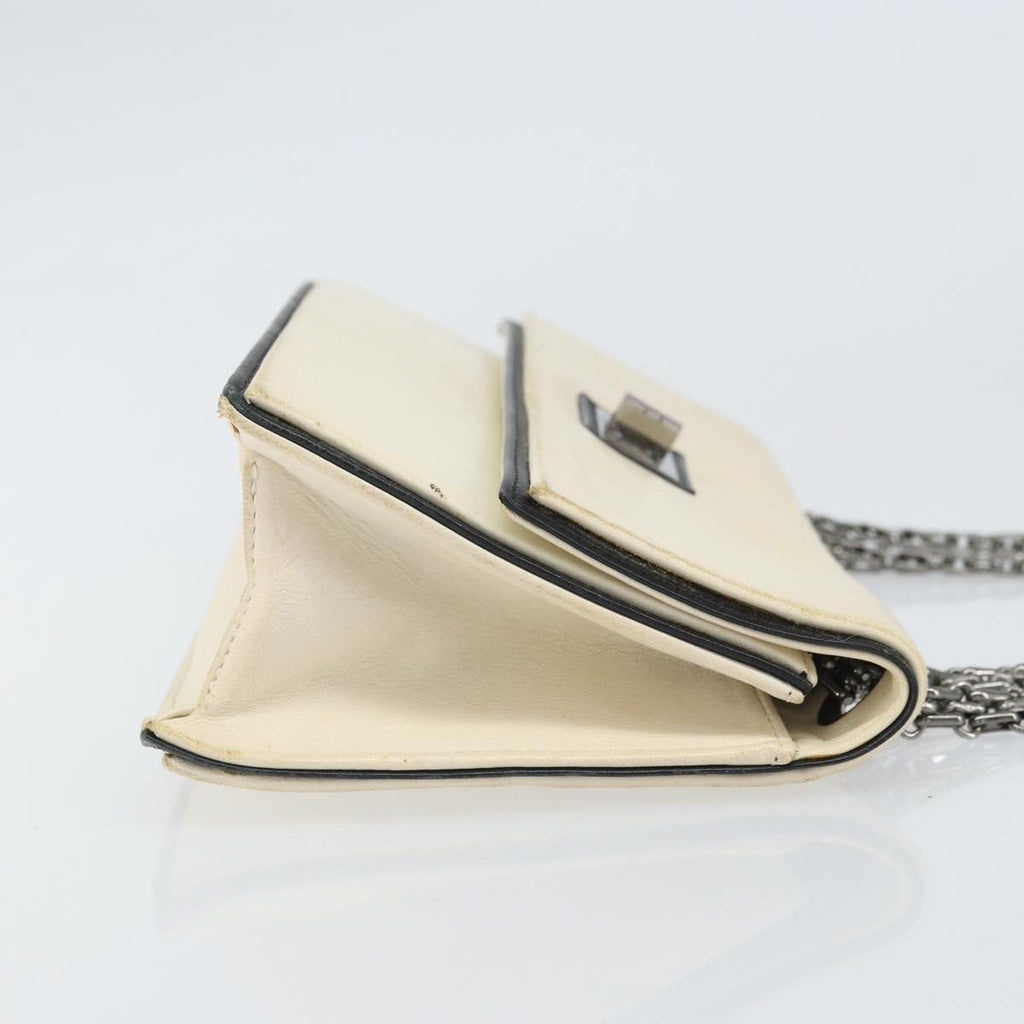 Chanel 2.55 Shoulder Bag Leather White Leather Shoulder Bag Bag