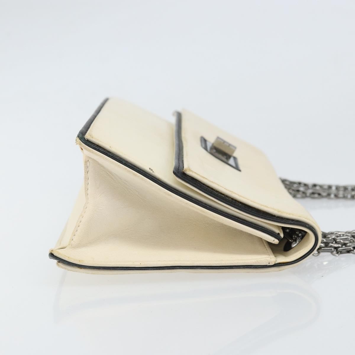 Chanel 2.55 Shoulder Bag Leather White Leather Shoulder Bag Bag