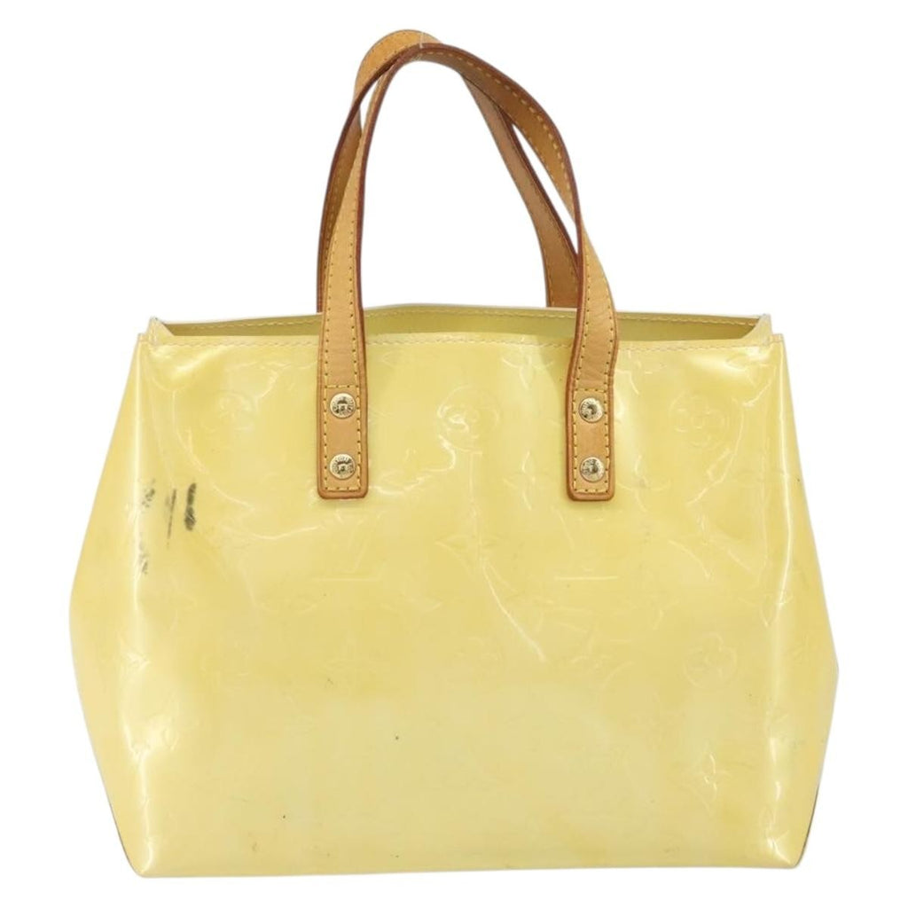 Louis Vuitton Reade Handbag Monogram Vernis Yellow Patent_Leather Handbag