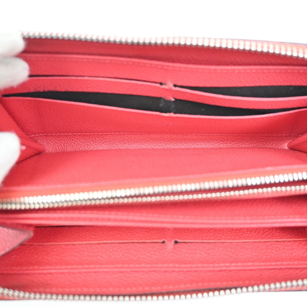 Louis Vuitton Portefeuille Zippy Monogramme Empreinte Monogramme Empreinte Red Leather Wallets Accessory