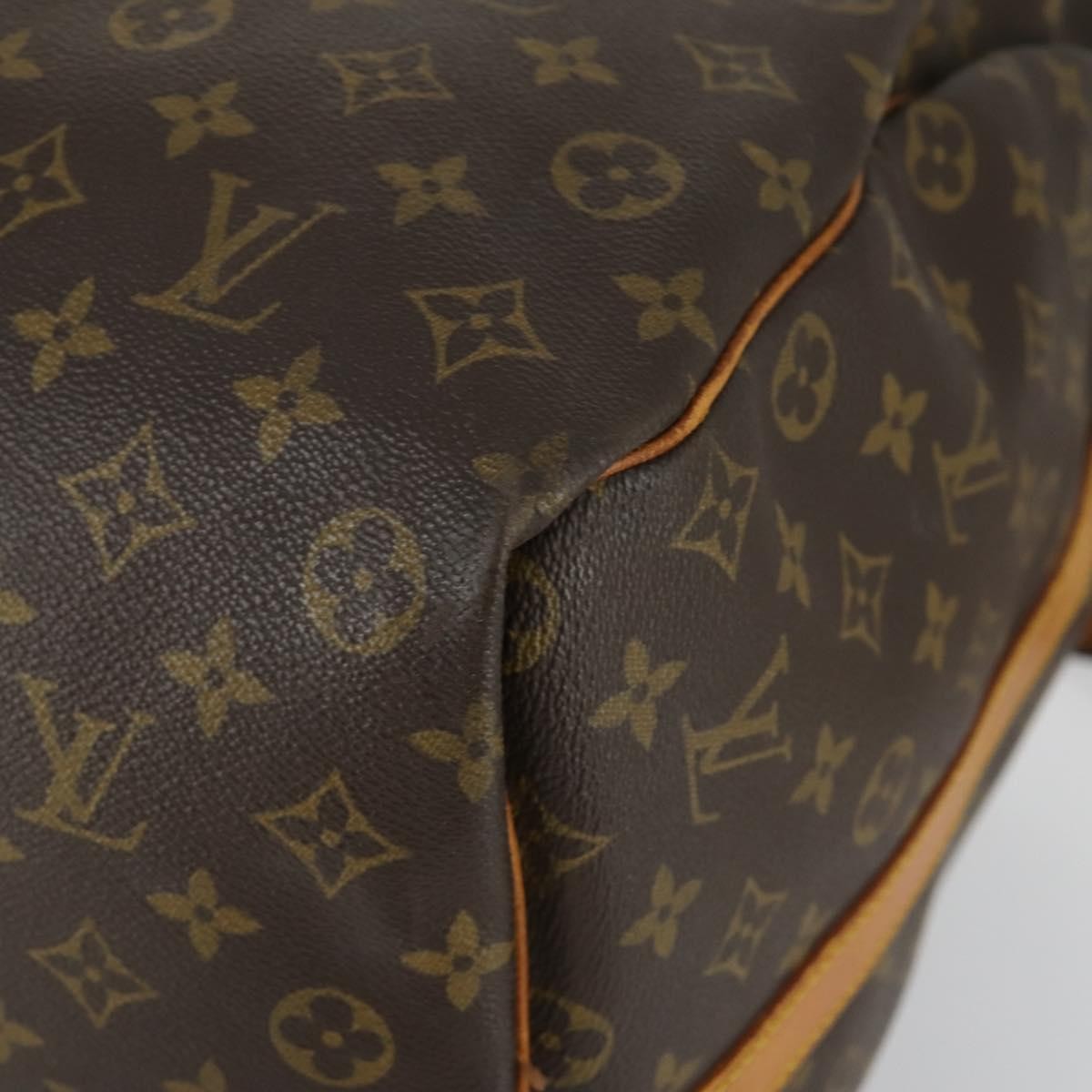 Louis Vuitton Keepall Bandouliere Bag Monogram Canvas Brown Canvas Travel Bag