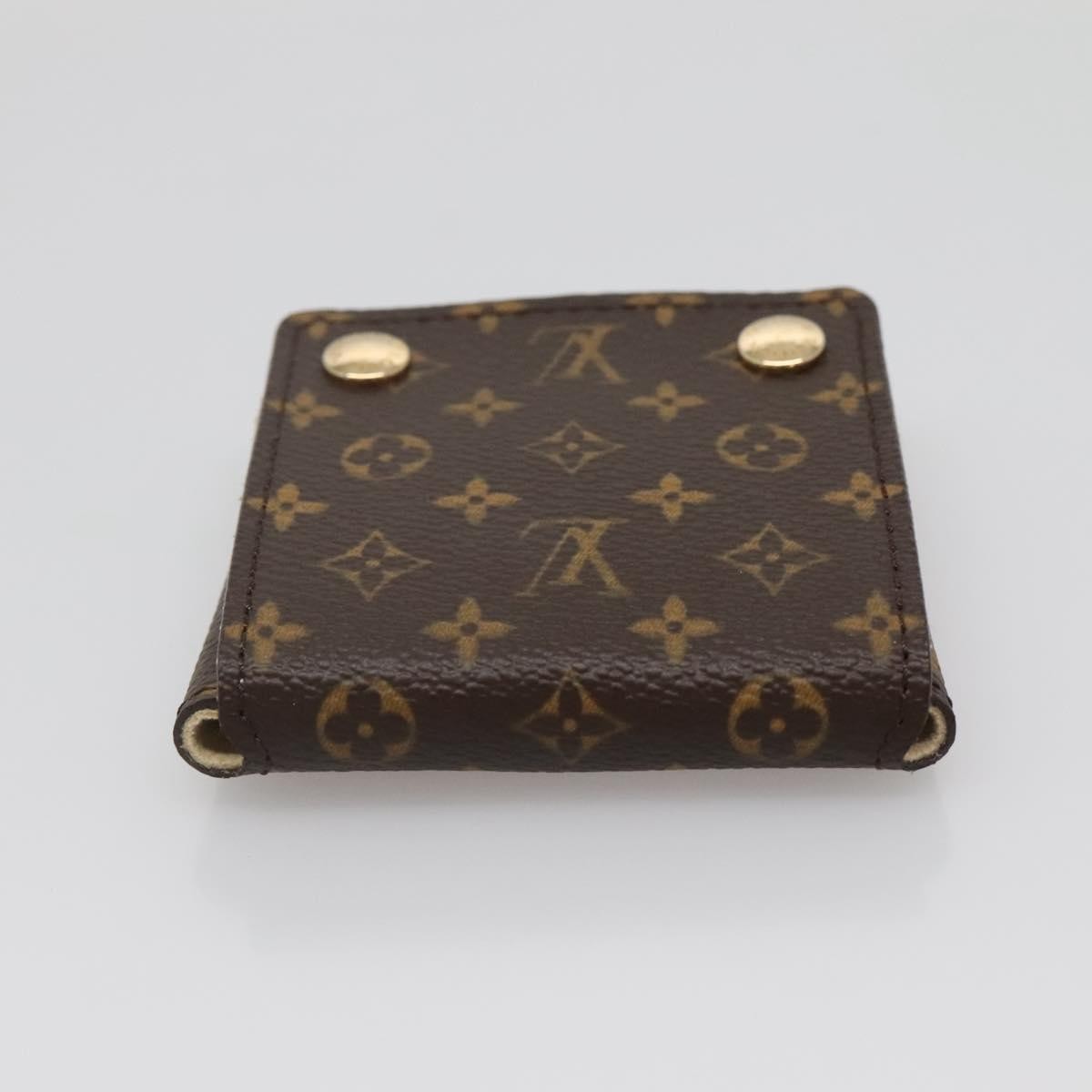 Louis Vuitton Case Jewelry Box Canvas Brown Canvas Wallets Accessory