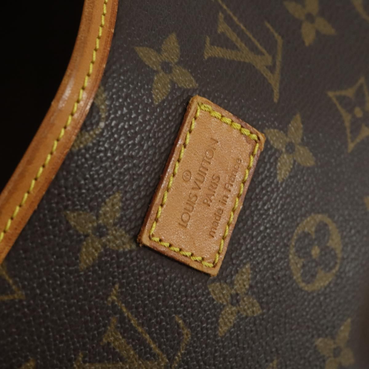 Louis Vuitton Saumur Handbag Monogram Canvas Brown Canvas Shoulder Bag