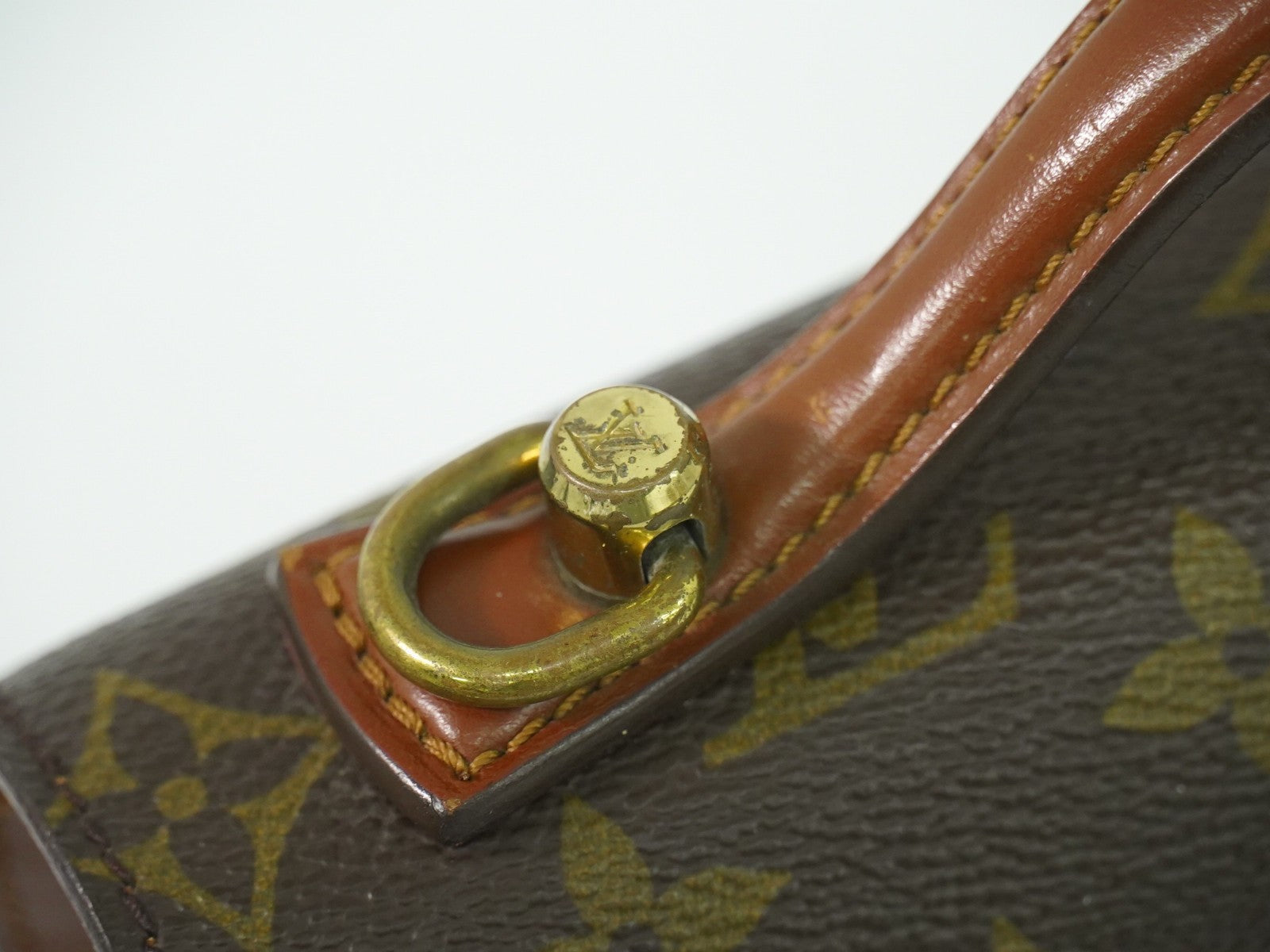 Louis Vuitton Monceau Handbag Monogram Canvas Brown Canvas Handbag