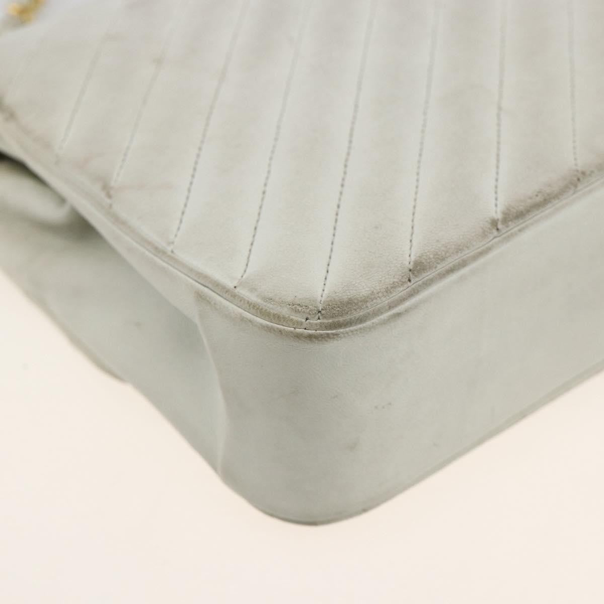 Chanel Matelasse Chain Shoulder Bag Leather White Leather Shoulder Bag Bag