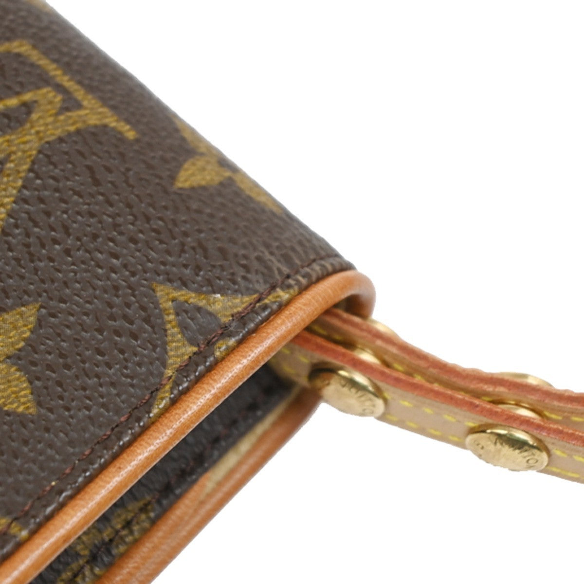 Louis Vuitton Twin Handbag Monogram Canvas Brown Canvas Clutche & Pouche Bag