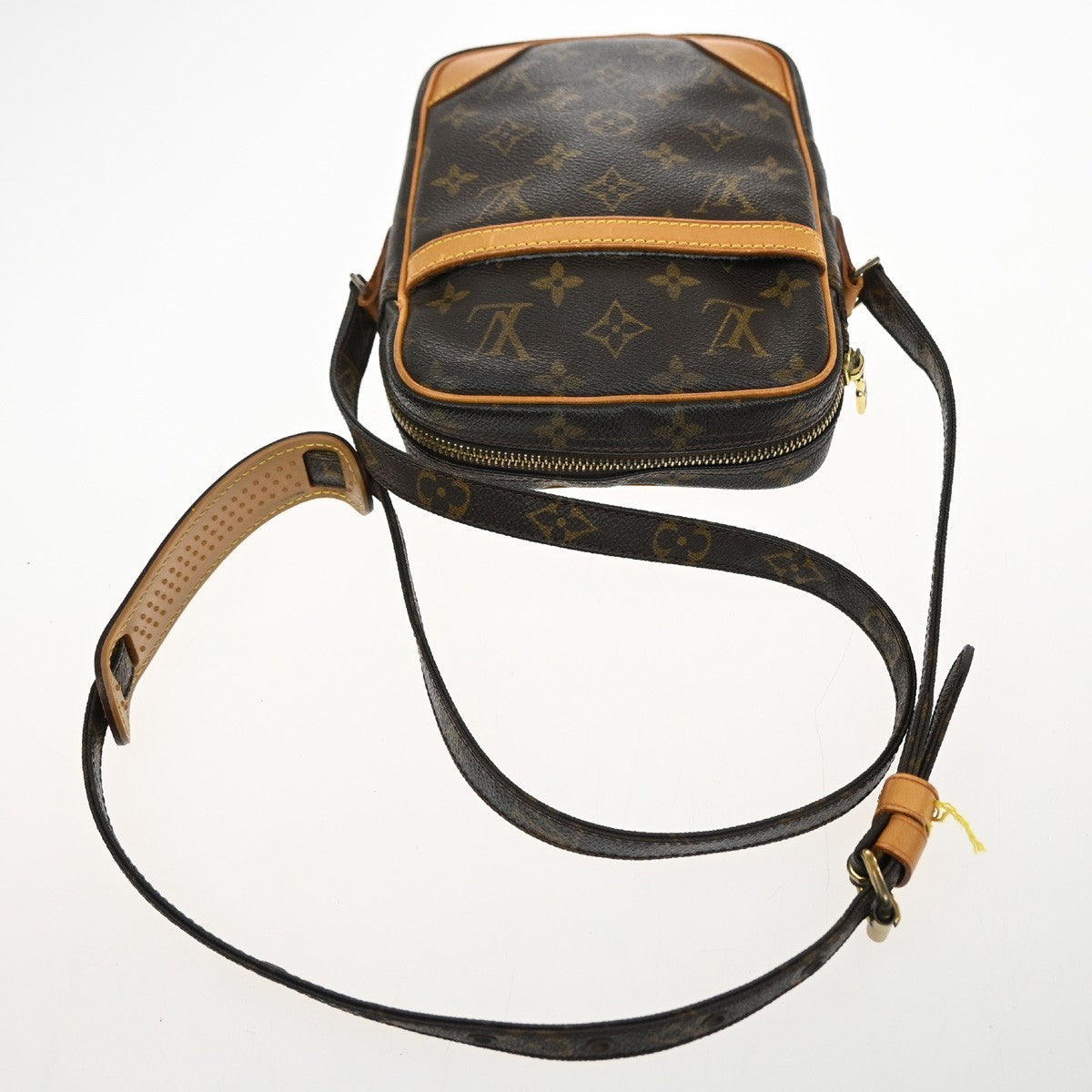 Louis Vuitton Danube Handbag Monogram Canvas Brown Canvas Shoulder Bag