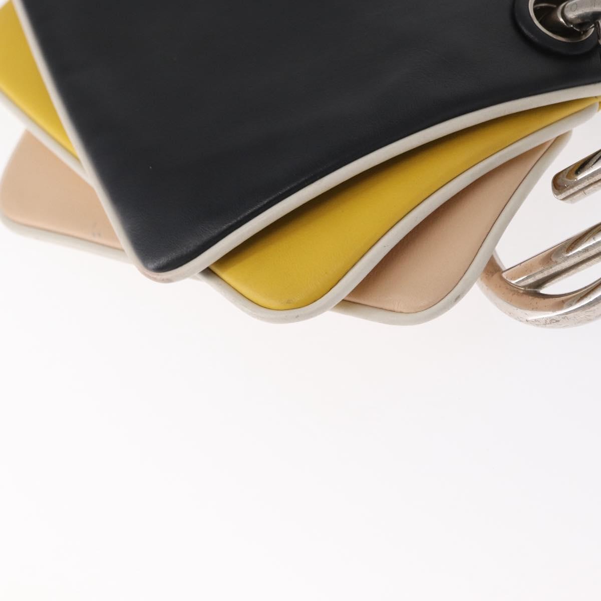 Fendi Triplette Pouch Set Calfskin Multicolour Leather Clutche & Pouche Bag