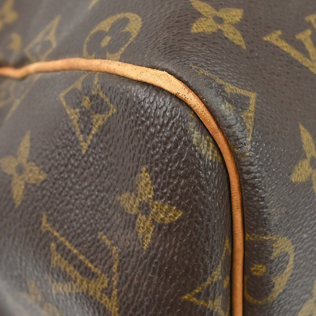 Louis Vuitton Keepall Bandouliere Bag Monogram Canvas Brown Canvas Travel Bag