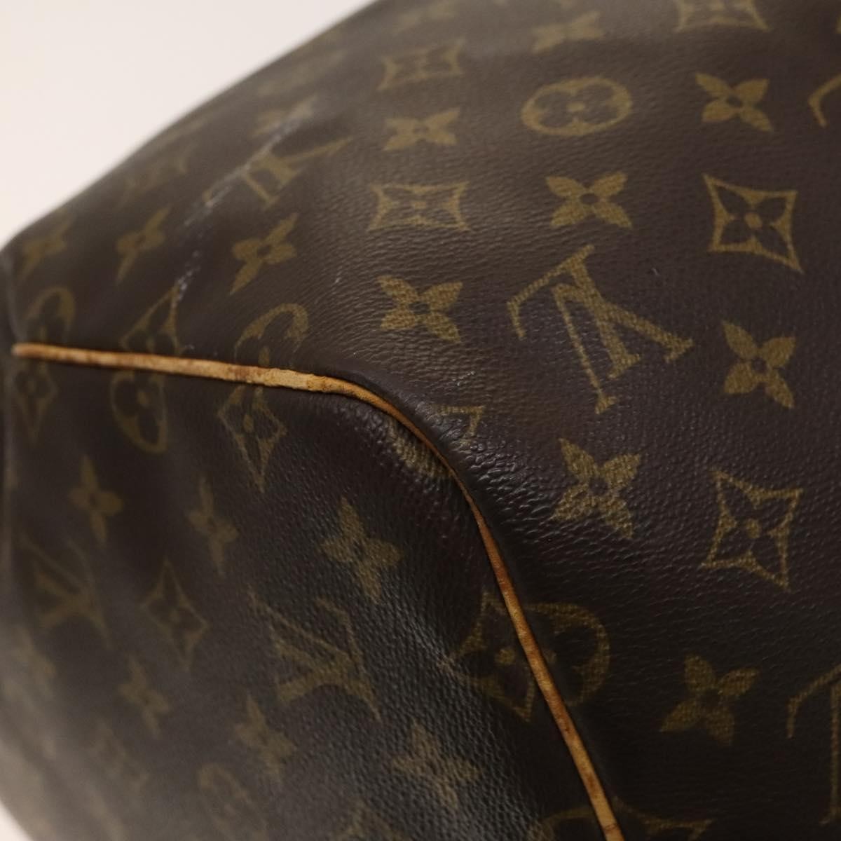 Louis Vuitton Keepall Bag Monogram Canvas Brown Canvas Travel Bag