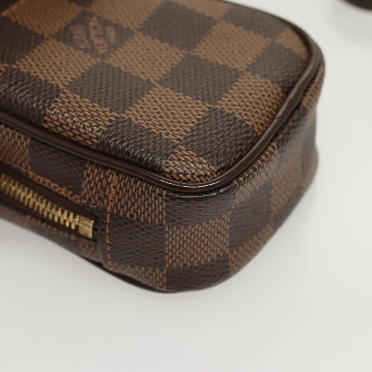 Louis Vuitton Etui Okapi Camera Case Damier Brown Canvas Bag