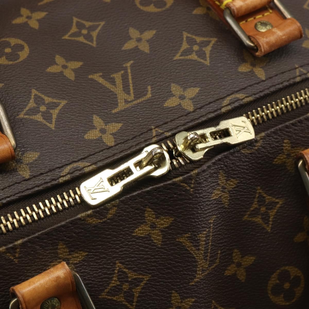 Louis Vuitton Keepall Bandouliere Bag Monogram Canvas Brown Canvas Travel Bag