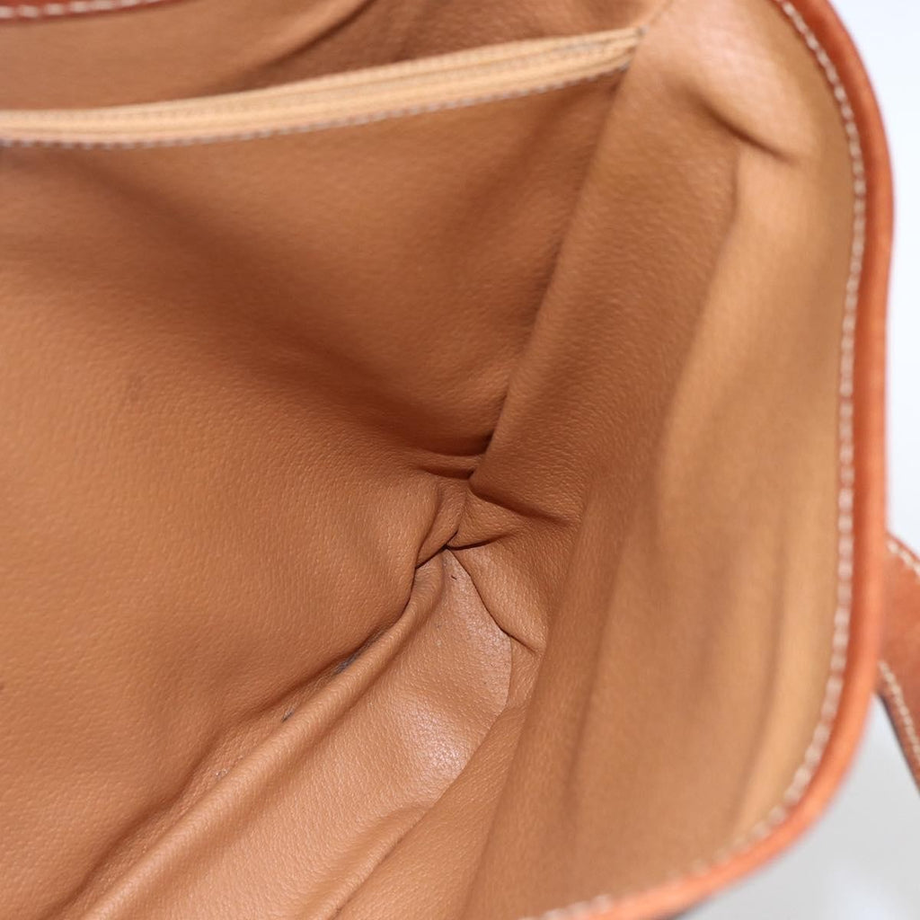 Celine Vintage Macadam Handbag Canvas And Leather Brown Canvas Handbag
