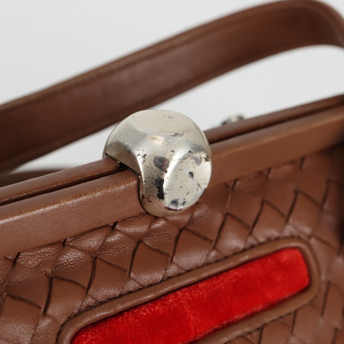 Bottega Veneta Intrecciato Leather Brown Leather Handbag