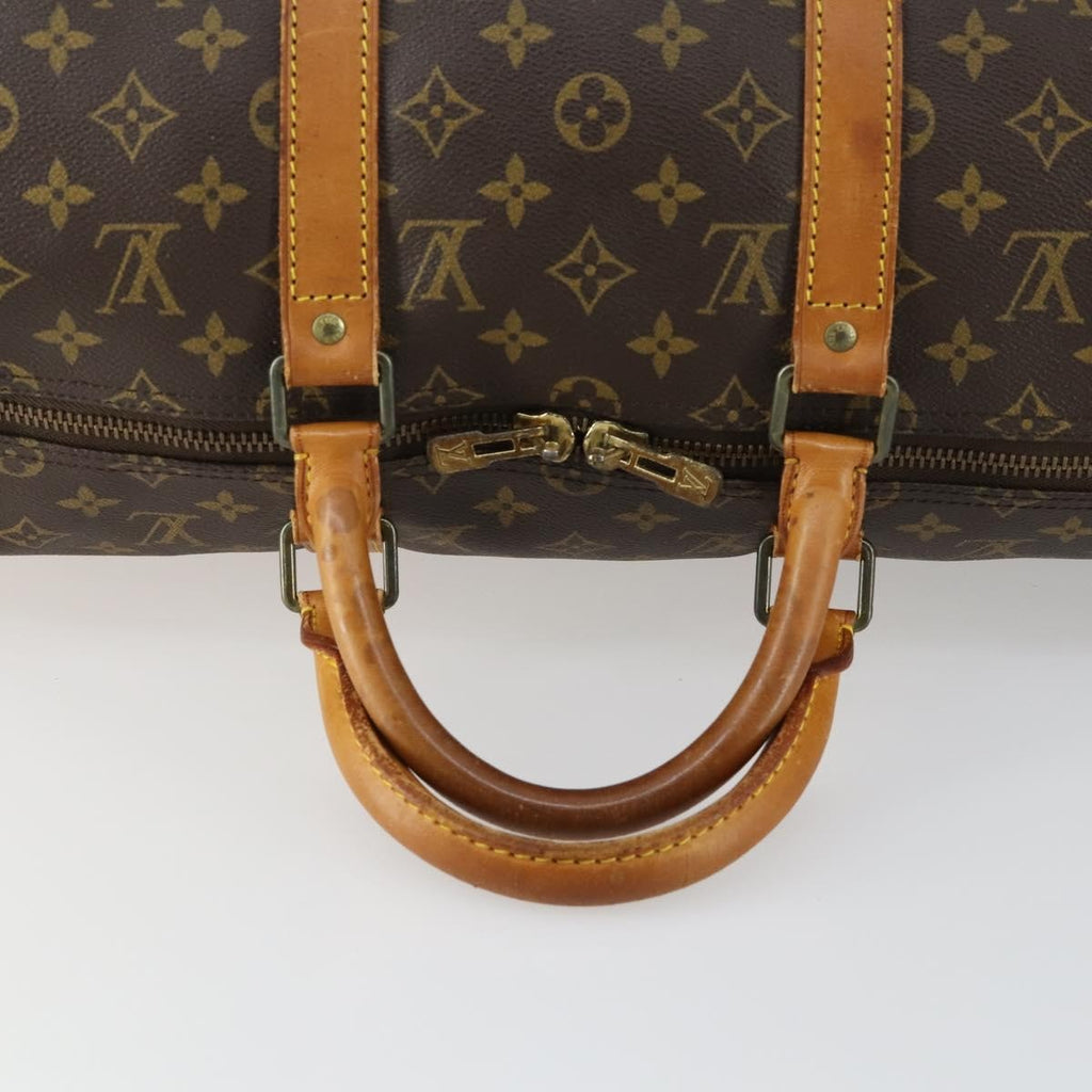 Louis Vuitton Keepall Bag Monogram Canvas Brown Canvas Travel Bag