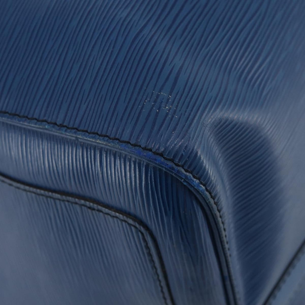 Louis Vuitton Keepall Bag Epi Leather Blue Leather Travel Bag