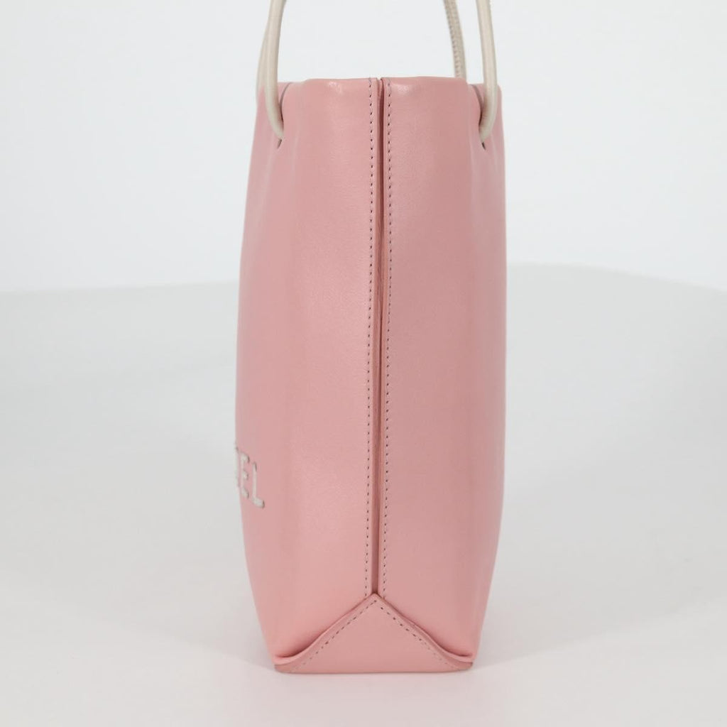 Chanel Essential Shopping Tote Leather Pink Leather Bag