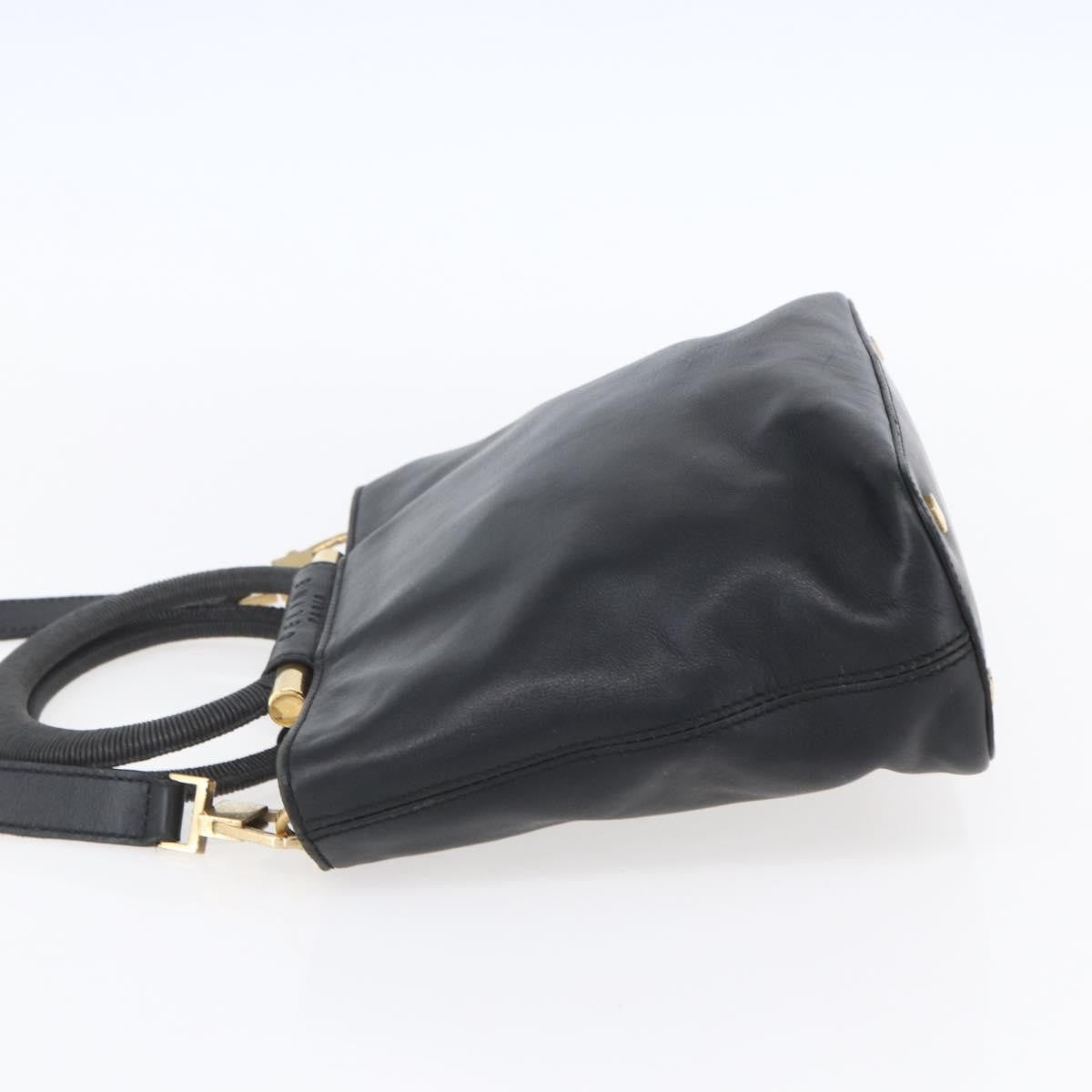 Celine Handbag Leather Black Leather Handbag