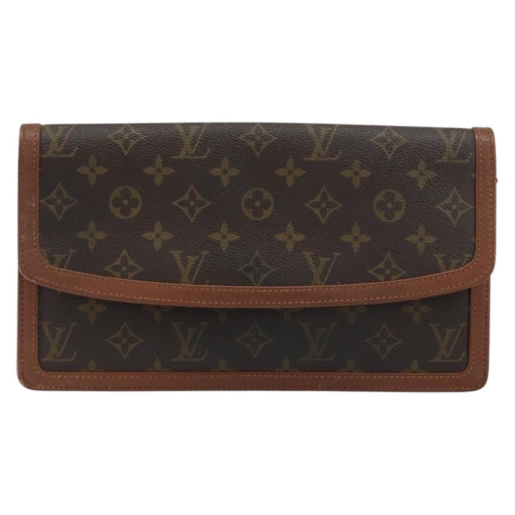 Louis Vuitton Dame Pochette Monogram Canvas Brown Canvas Clutche & Pouche Bag