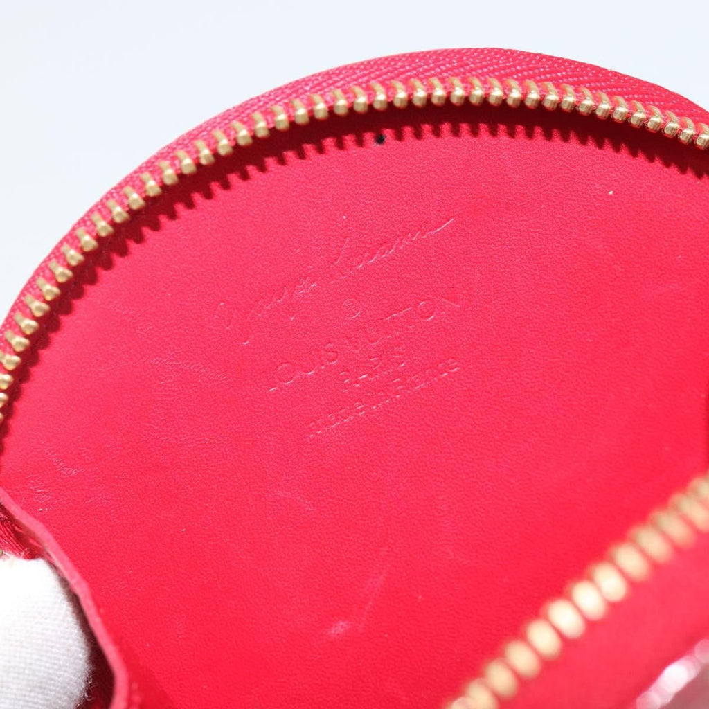 Louis Vuitton Boite Chapeau Coin Purse Patent Leather Red Patent_Leather Wallets Accessory
