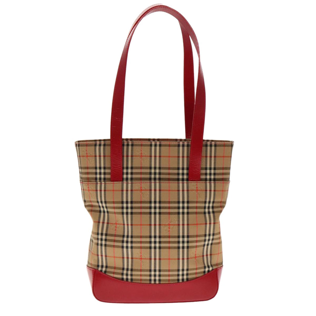 Burberry Nova Check Shoulder Bag Canvas And Leather Beige Canvas Shoulder Bag