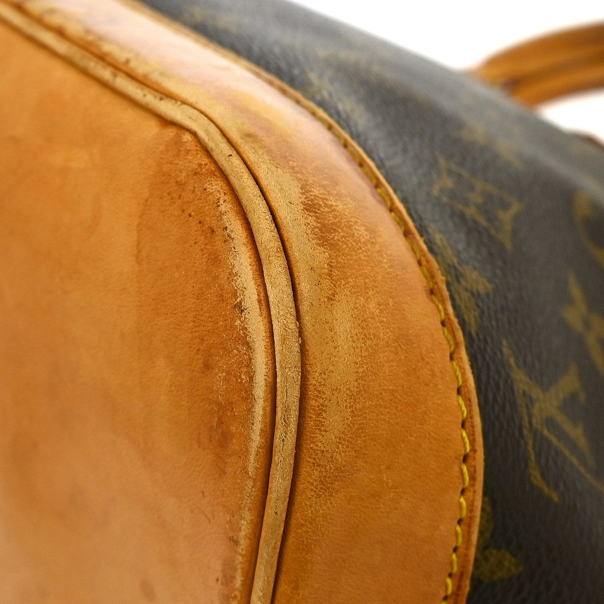 Louis Vuitton Alma Handbag Monogram Canvas Brown Canvas Handbag