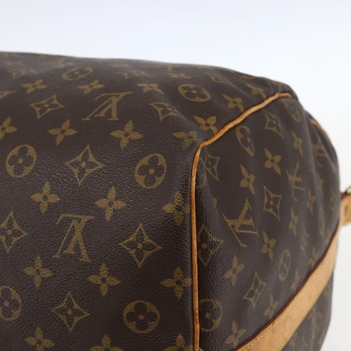 Louis Vuitton Keepall Bag Monogram Canvas Brown Canvas Travel Bag