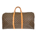 Louis Vuitton Keepall Bag Monogram Canvas Brown Canvas Travel Bag