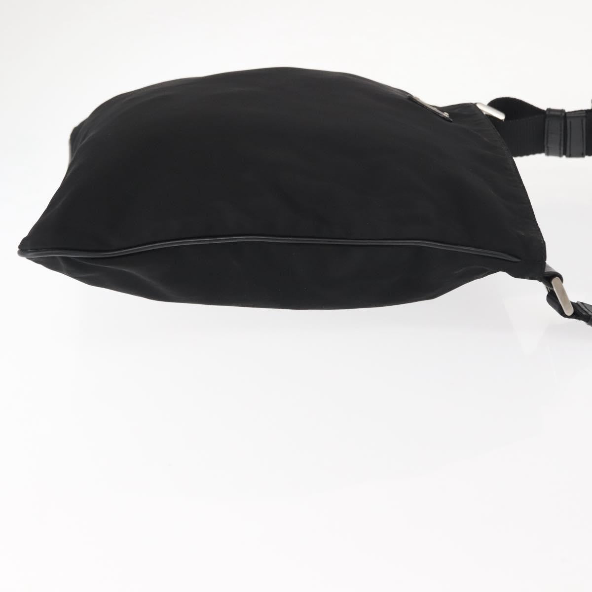 Prada Flat Messenger Bag Tessuto Black Nylon Shoulder Bag Bag