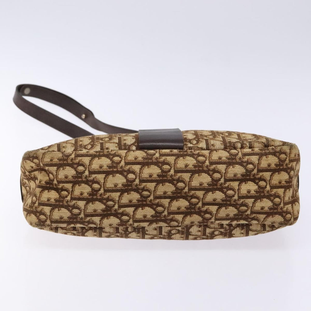 Christian Dior Vintage Trotter Shoulder Bag Canvas Brown Canvas Bag (Pre-Owned)