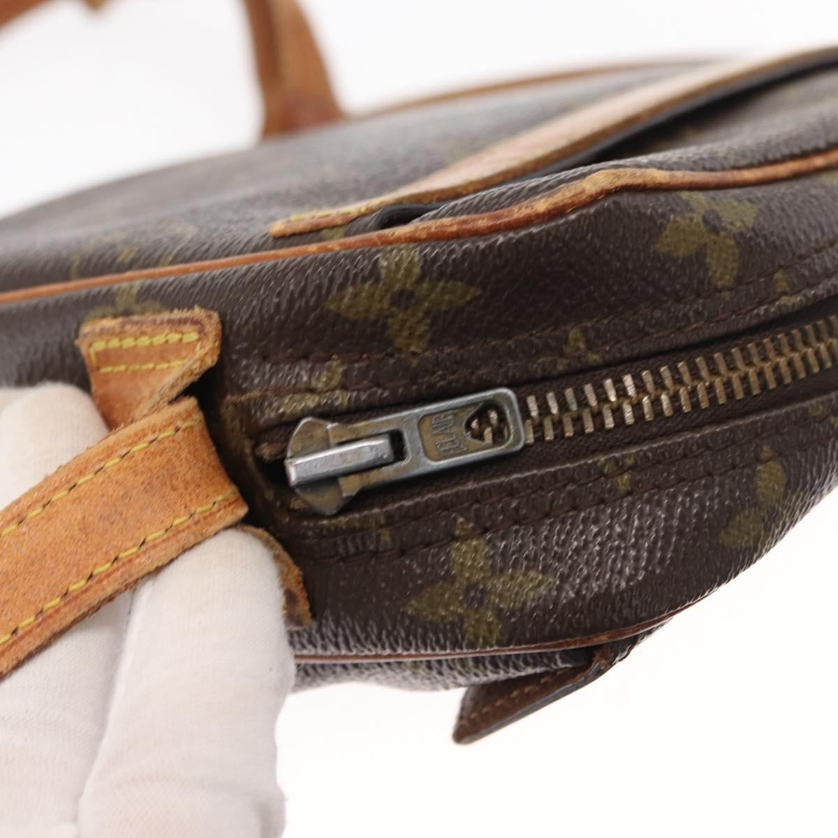 Louis Vuitton Jeune Fille Handbag Monogram Canvas Brown Canvas Shoulder Bag