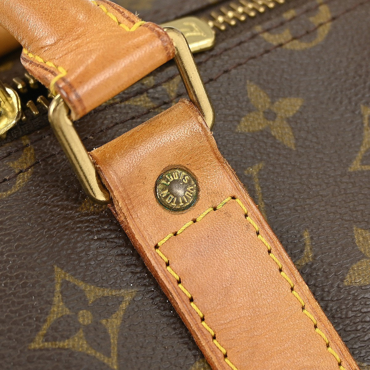 Louis Vuitton Keepall Bag Monogram Canvas Brown Canvas Travel Bag
