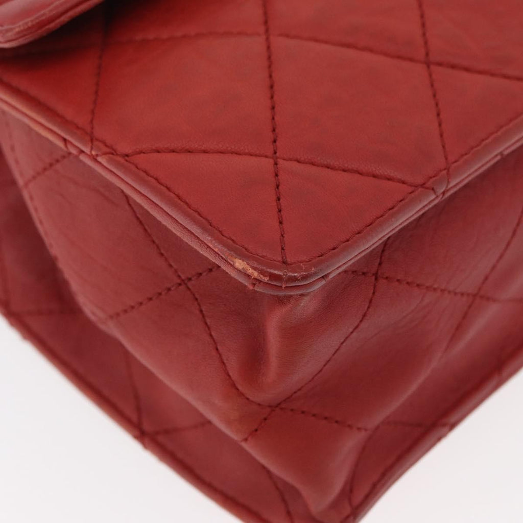 Chanel 2.55 Shoulder Bag Leather Red Leather Handbag