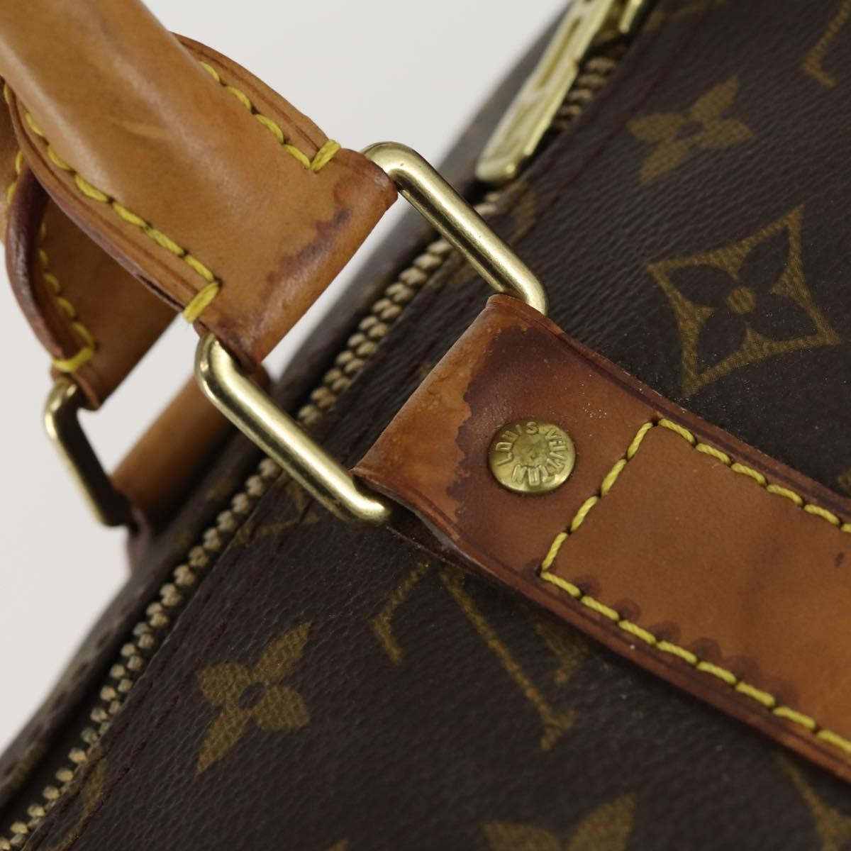 Louis Vuitton Keepall Bag Monogram Canvas Brown Canvas Travel Bag