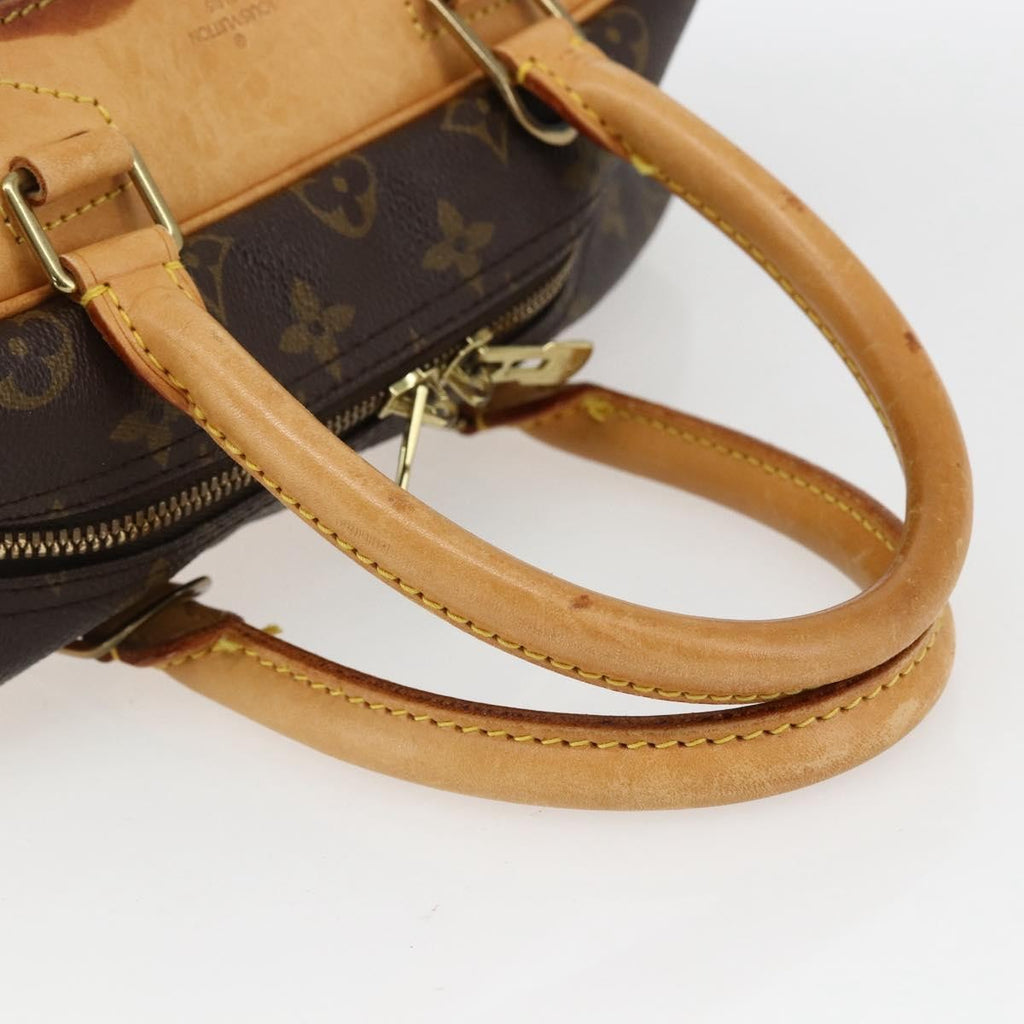 Louis Vuitton Deauville Handbag Monogram Canvas Brown Canvas Handbag