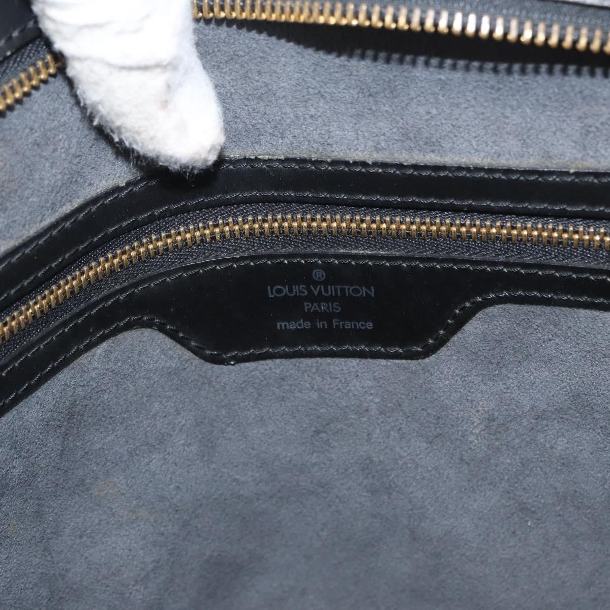 Louis Vuitton Saint Jacques Handbag Epi Leather Black Leather Shoulder Bag