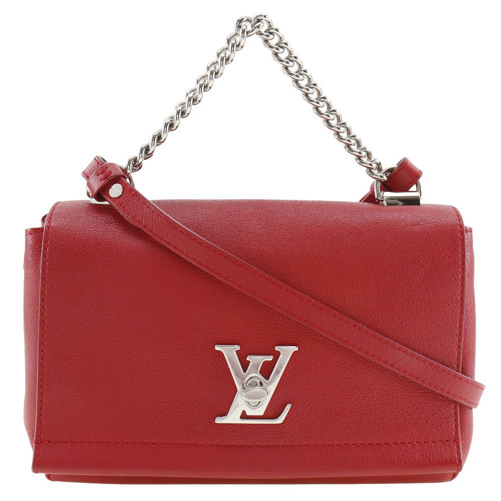 Louis Vuitton Lockme Ii Handbag Leather Red Leather Shoulder Bag